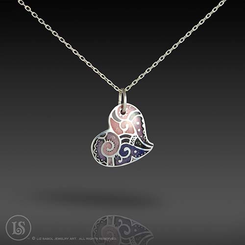 Elise Pendant, 960 Sterling Silver