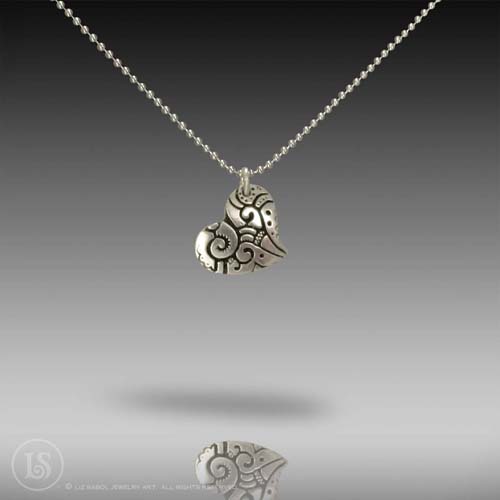 Elise Pendant, 960 Sterling Silver